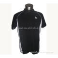 Black cooldry knitted men's sportswear golf shirt